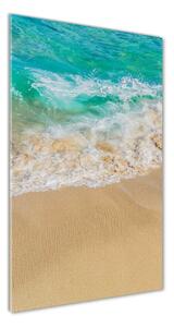 Vertikálny foto obraz sklo tvrdené Pláž a more