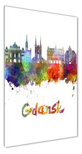 Vertikálny fotoobraz na skle Farebný Gdansk osv-105099477