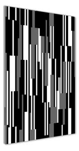 Vertikálny foto obraz sklenený Čierno-biele línie