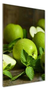 Vertikálny foto obraz sklenený Zelená jablká