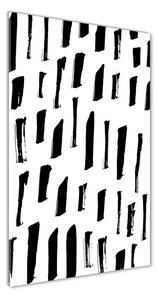 Vertikálny foto obraz sklenený Čierno-biele fľaky
