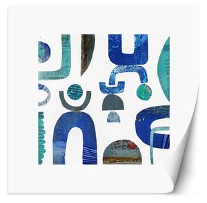 Fototapeta Modré abstraktné tvary - Andrea Haase Materiál: Vliesová, Rozmery: 100 x 100 cm