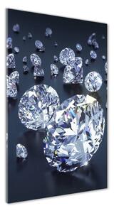 Vertikálny foto obraz fotografie na skle Diamanty