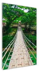 Vertikálny foto obraz sklenený Visiace most osv-112462621