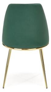 Halmar K460 jedálenská stolička tmavo zelená