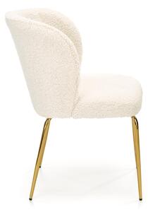 Halmar K474 jedálenská stolička krémová-zlatá