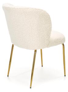 Halmar K474 jedálenská stolička krémová-zlatá