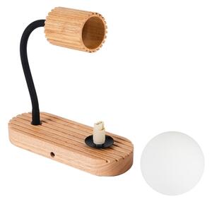 Brilagi - Drevené nástenné svietidlo MODERN WOOD 1xG9/5W/230V + 1xGU10/8W