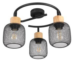 Brilagi - Bodové svietidlo BASKLITE 3xE27/15W/230V drevo/čierne