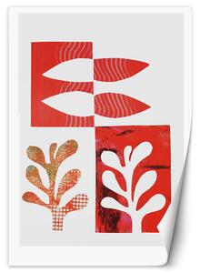 Fototapeta Abstraktné listy červenej a oranžovej farby - Andrea Haase Materiál: Vliesová, Rozmery: 100 x 140 cm