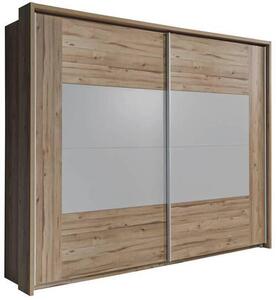 ŠAT. SKRIŇA S POSUV. DVERAMI, sivá, dub artisan, 270/210/61 cm Ti'me - Skrine