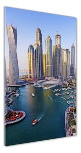 Vertikálny fotoobraz na skle zátoka Dubaj osv-128392150