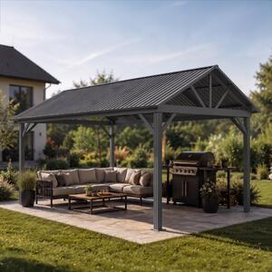 Hliníková pergola Avenberg PAVILIO 5x3m čierna