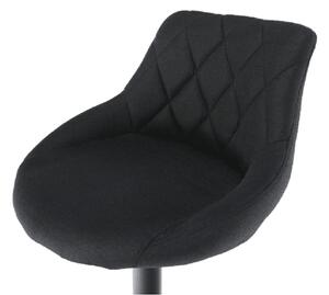 Kondela Barová stolička, látka čierna/čierna, TERKAN 67507