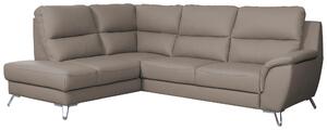 SEDACIA SÚPRAVA, textil, koža, sivohnedá Celina Home - Sedačky