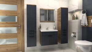 Kúpeľňová zostava TERNI B grafit mat + dub artisan