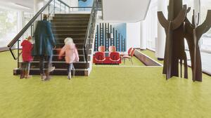FORBO Marmoleum decibel Chartreuse 322435 - 2 bm