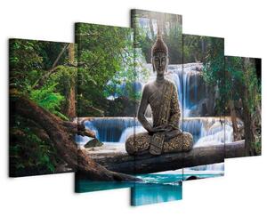 OBRAZ NA PLÁTNE, krajina a príroda, Budha, 100/50/1,2 cm artgeist - Online Only bytové doplnky, Online Only