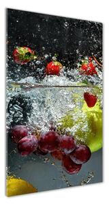 Vertikálny foto obraz sklenený Ovocie pod vodou