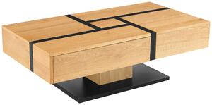 KONFERENČNÝ STOLÍK, čierna, farba duba, drevo, kov, kompozitné drevo, 120/65/40 cm Livetastic - Stolíky do obývačky, Online Only