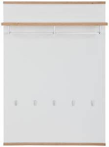 VEŠIAKOVÝ PANEL, biela, dub artisan, 85/119/28 cm Xora - Predsieňové programy