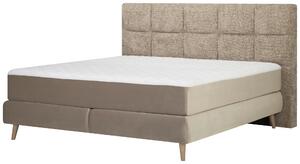 BOXSPRINGOVÁ POSTEĽ, 180/200 cm, textil, svetloružová, béžová Carryhome - Postele
