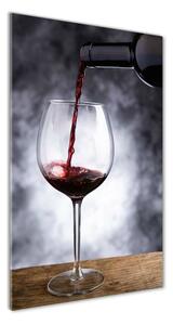 Vertikálny fotoobraz na skle Červené víno osv-52197420