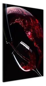 Vertikálny foto obraz sklenený Červené víno