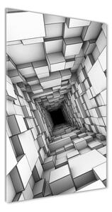 Vertikálny foto obraz sklenený Tunel z kociek osv-55216784