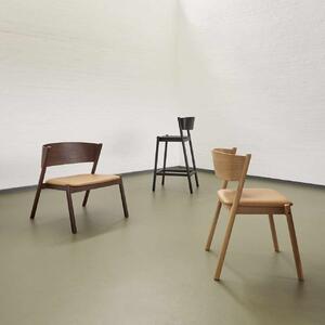 Čierna Barová stolička Oblique 50 × 55 × 103 cm HÜBSCH