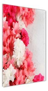 Vertikálny foto obraz fotografie na skle Kvety na strome