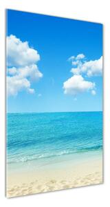 Vertikálny fotoobraz na skle Tropická pláž osv-67235061