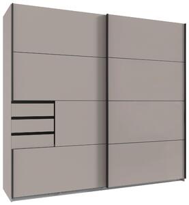 SKRIŇA S POS. DVER. – HOR.VED, béžová, sivobéžová, 225/208/64 cm MID.YOU - Online Only zostavy, Online Only