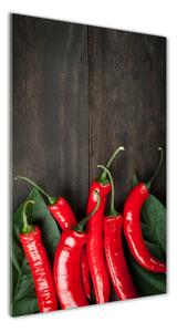 Vertikálny foto obraz sklo tvrdené Chilli papričky