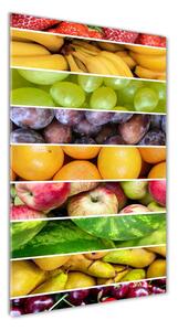 Vertikálny foto obraz fotografie na skle Farebné ovocie