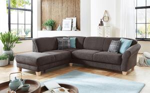 ROHOVÁ SEDAČKA, textil, tmavohnedá Sit & More - Sedačky, Online Only
