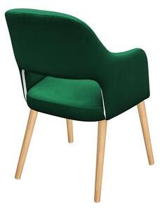 Kreslo JK85 R, Dostupné poťahy: Magic Velvet 2201, farebné prevedenie stoličky v dreve: biela Mirjan24 5903211209451