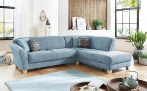 ROHOVÁ SEDAČKA, textil, svetlomodrá Sit & More - Sedačky, Online Only