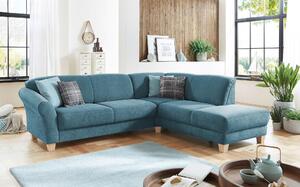ROHOVÁ SEDAČKA, textil, petrolejová Sit & More - Sedačky, Online Only