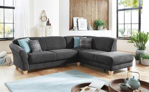 ROHOVÁ SEDAČKA, textil, čierna Sit & More - Sedačky, Online Only