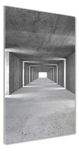 Vertikálny foto obraz sklenený Betónový tunel