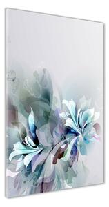 Vertikálny foto obraz sklenený Abstraktné kvety