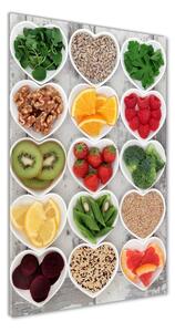 Vertikálny foto obraz sklenený Zdravá výživa