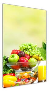 Vertikálny fotoobraz na skle Zelenina a ovocie osv-78204101