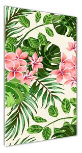 Vertikálny foto obraz fotografie na skle Havajské kvety