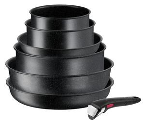 Hliníková súprava riadu 7 ks INGENIO Black stone L3998702 – Tefal