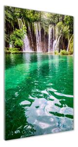 Vertikálny foto obraz sklenený Plitvické jazerá