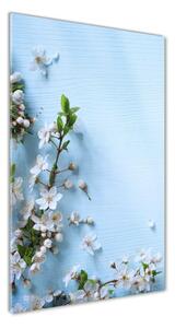 Vertikálny foto obraz sklo tvrdené Kvety višne