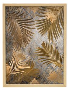 Obraz Golden Leaves 30x40cm gold