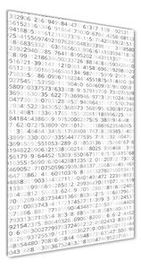 Vertikálny foto obraz fotografie na skle Binárny kód